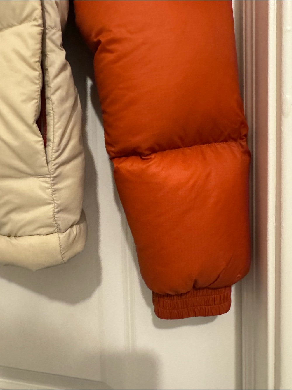 cotopaxi Colorblock Puffer Jacket in Rust, Lavender & Cream - Picture 5 of 9